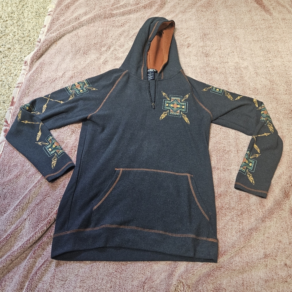 Cowgirl Tuff quarter Zip sweatshirt